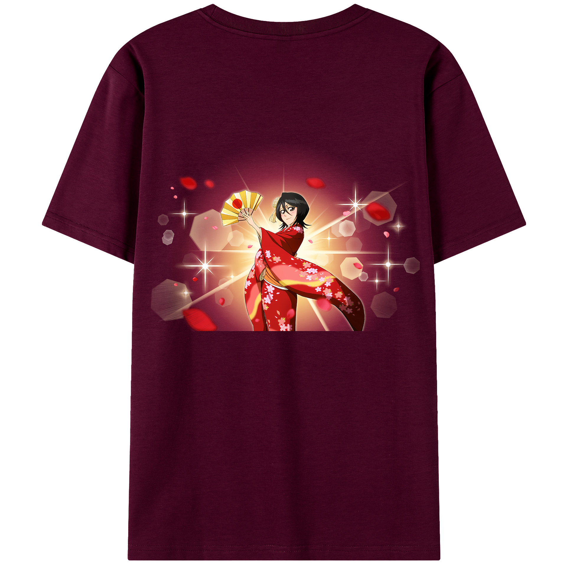 （画像用） ブリーチ 朽木ルキア BLEACH Kuchiki Rukia レディース半袖Tシャツ(バックプリント)